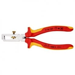 Pince à dénuder avec ressort d'ouverture Knipex isolante 1000 V