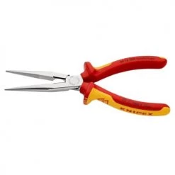 Pince à becs demi-ronds droite Knipex isolante 1000V -Mesure et traçage Soldes 2022 AFD 123291