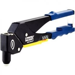 Pince à riveter Multi tête pivotante Rapid RP60 coffret 250 rivets + forets