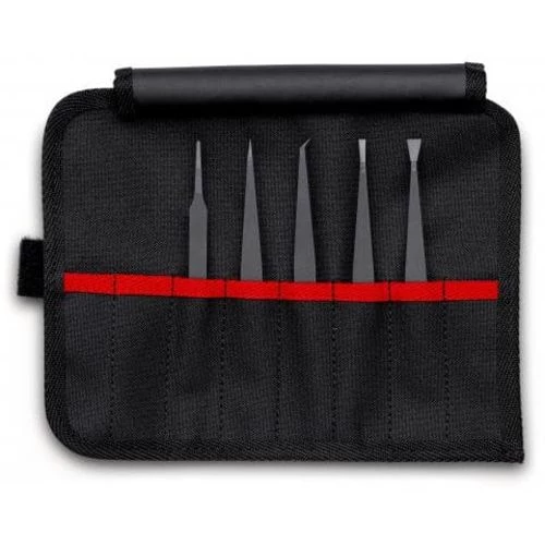 Set de 5 pinces brucelles de précision Knipex ESB 3 Set de 5 pinces brucelles de précision Knipex ESB