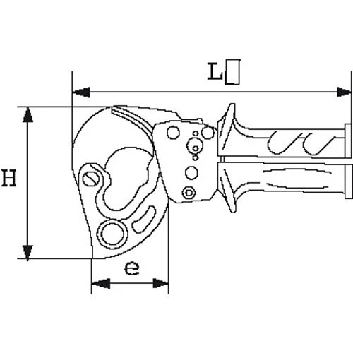 Coupe-câbles Sam Outillage à crémaillère - 324-32 4 Coupe-câbles Sam Outillage à crémaillère - 324-32 – Image 2
