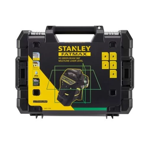 Niveau laser multiligne X3G-360° Stanley-Fatmax vert + trépied - FMHT1-77356 4 Niveau laser multiligne X3G-360° Stanley-Fatmax vert + trépied - FMHT1-77356 – Image 2