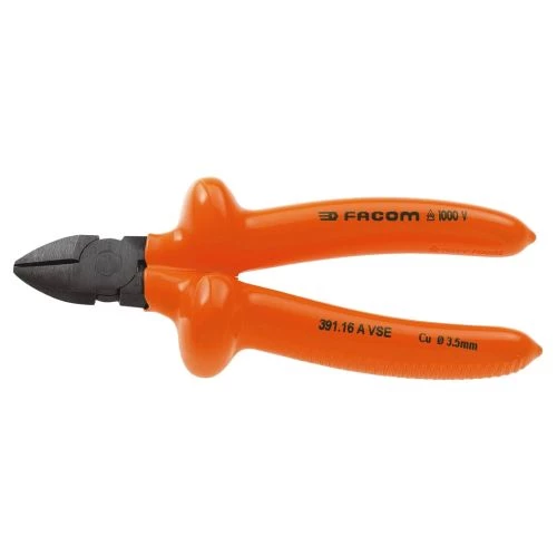 Pince coupante diagonale Facom isolée 1000 volts série VSE pour cuivre 391.16AVSE 3 Pince coupante diagonale Facom isolée 1000 volts série VSE pour cuivre 391.16AVSE